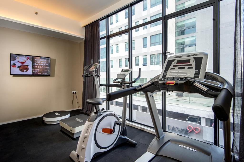 Fitness centrum a/nebo fitness zařízení v ubytování The Pines Melaka