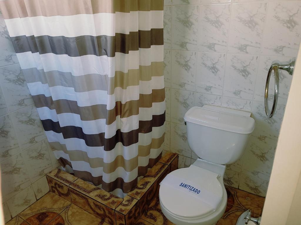 Koupelna v ubytování Hotel Pulmahue