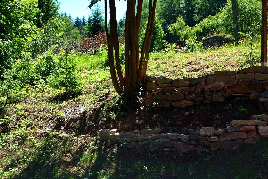 Vonkajšia záhrada v ubytovaní Domek Klimaty- Kamieńczyk