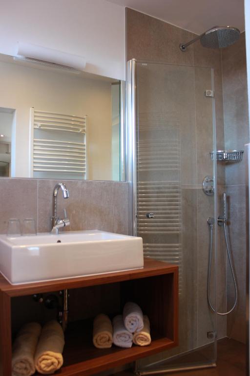 Koupelna v ubytování Garni Hotel Dorothea
