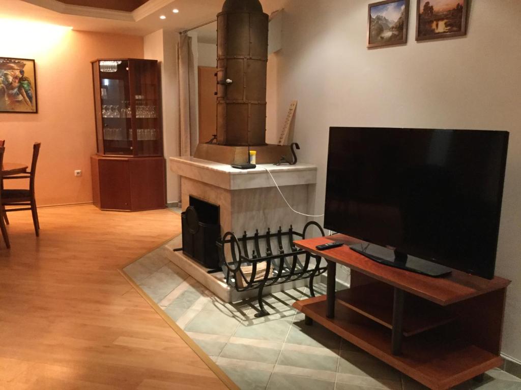 TV a/nebo společenská místnost v ubytování Justyna