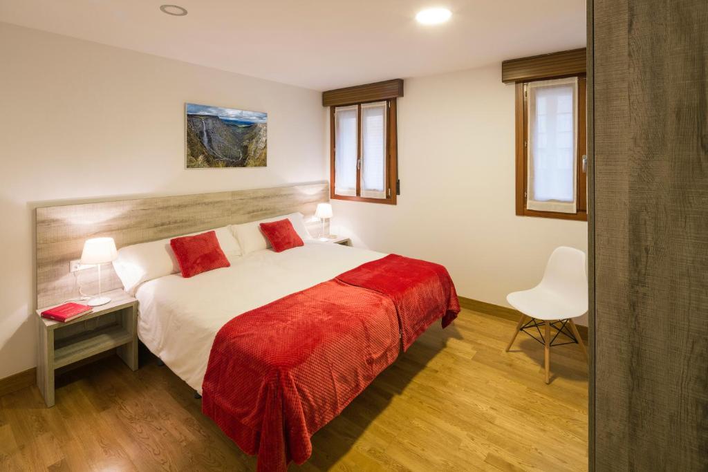 Cama o camas de una habitación en Ciudad de Orduña