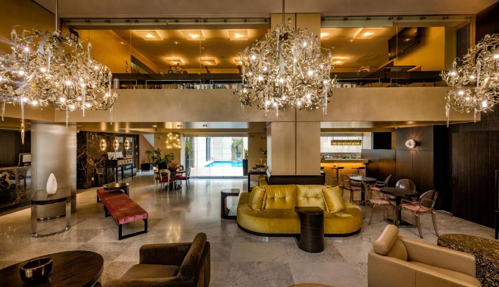 Χώρος καθιστικού στο Nafs Hotel