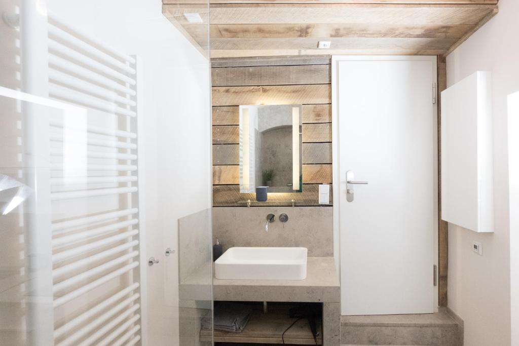 Koupelna v ubytování Miniapartment am Dalberg