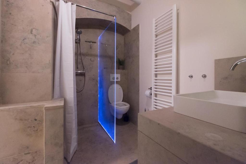 Koupelna v ubytování Miniapartment am Dalberg