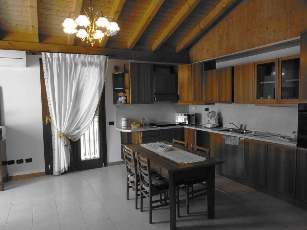 Kuchyň nebo kuchyňský kout v ubytování B&B Ai Cipressi