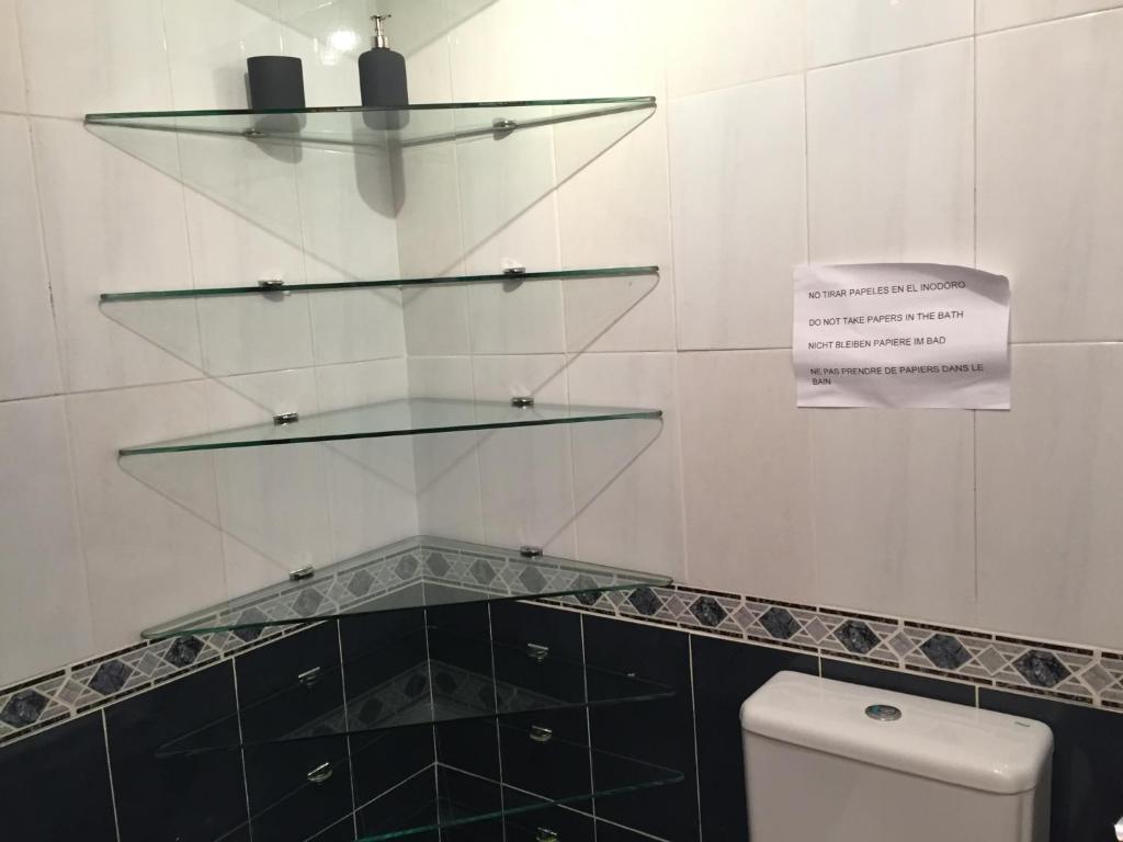 Kúpeľňa v ubytovaní Casa la Bufona