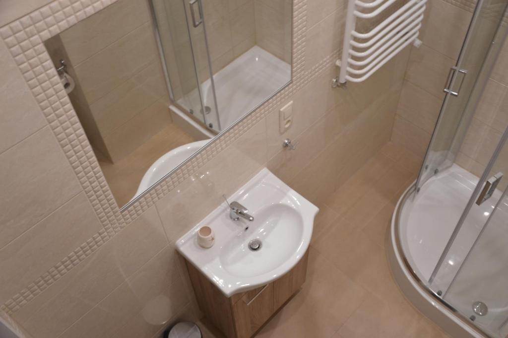 Koupelna v ubytování Ada Aparthouse