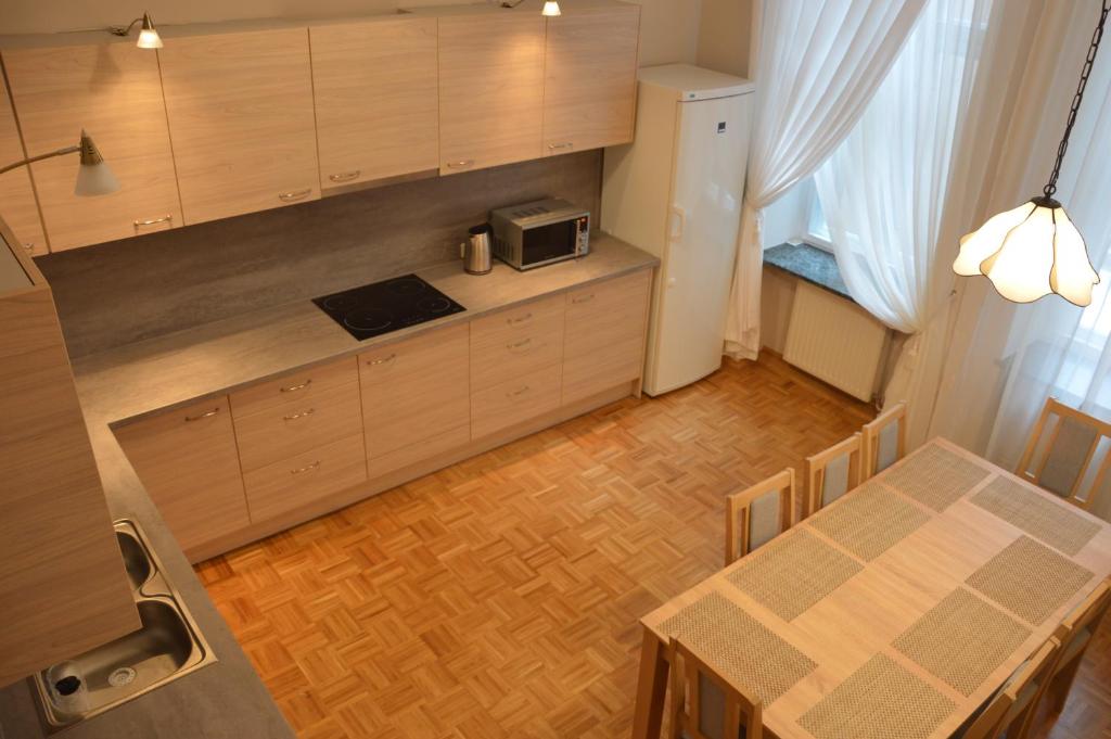 Kuchyň nebo kuchyňský kout v ubytování Ada Aparthouse