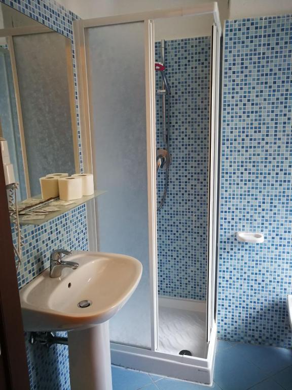 Koupelna v ubytování Hotel La Zorza