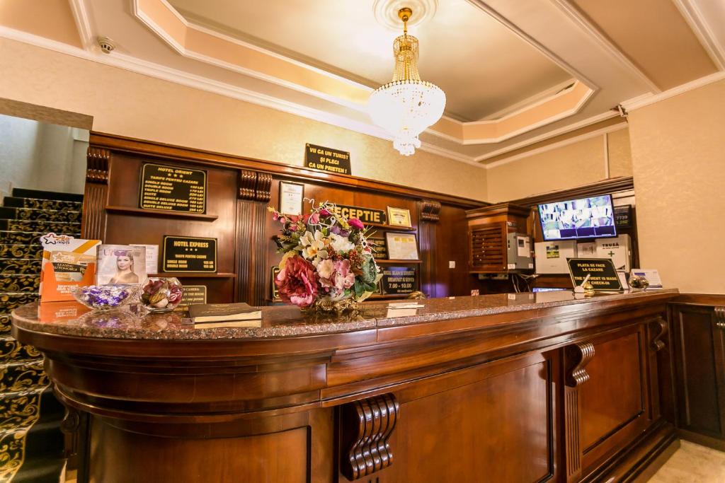 Lounge nebo bar v ubytování Hotel Orient Braila