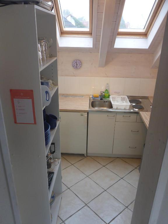 Kuchyň nebo kuchyňský kout v ubytování Ferienwohnungen Lichtblick und Sonneck