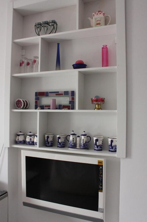 Kuchyň nebo kuchyňský kout v ubytování Apartments JTV Simuni