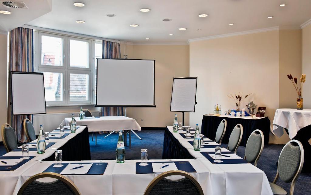 Der Geschäftsbereich oder Konferenzraum in der Unterkunft Wyndham Garden Berlin Mitte