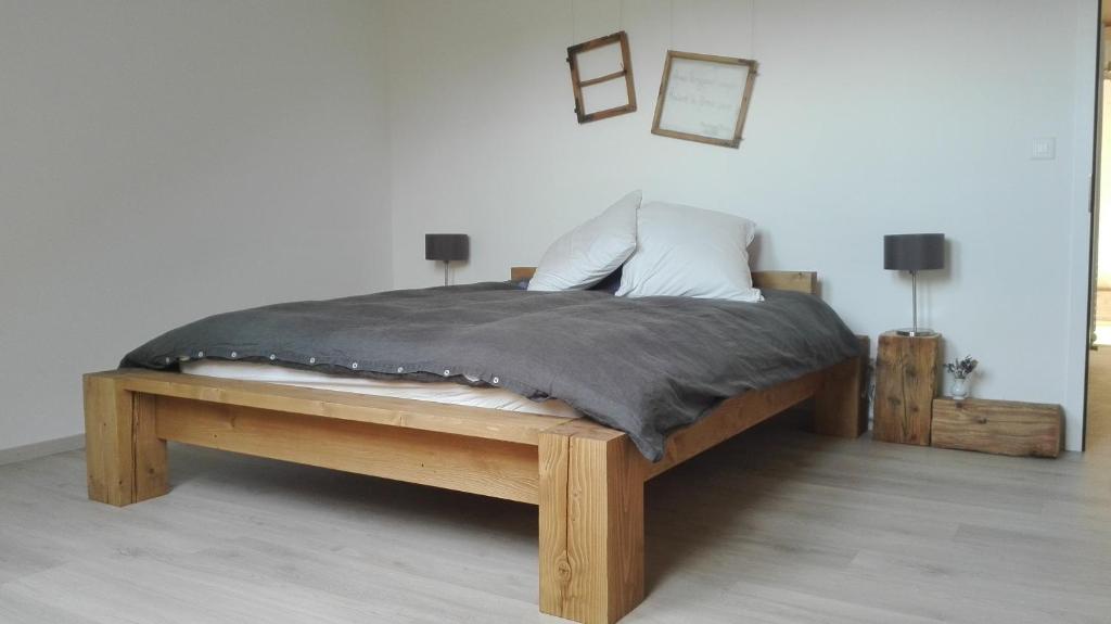 Postel nebo postele na pokoji v ubytování La Joux Chaupe