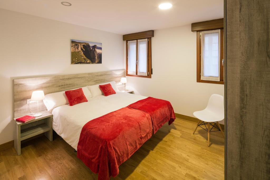 Cama o camas de una habitación en Ciudad de Orduña