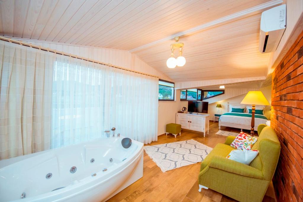 Postel nebo postele na pokoji v ubytování Villa TN - Fethiye