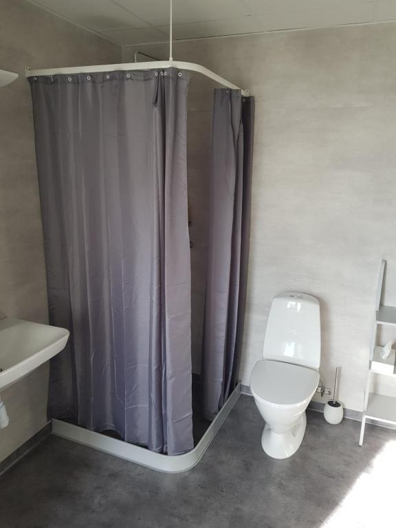 Koupelna v ubytování Centralhotellet
