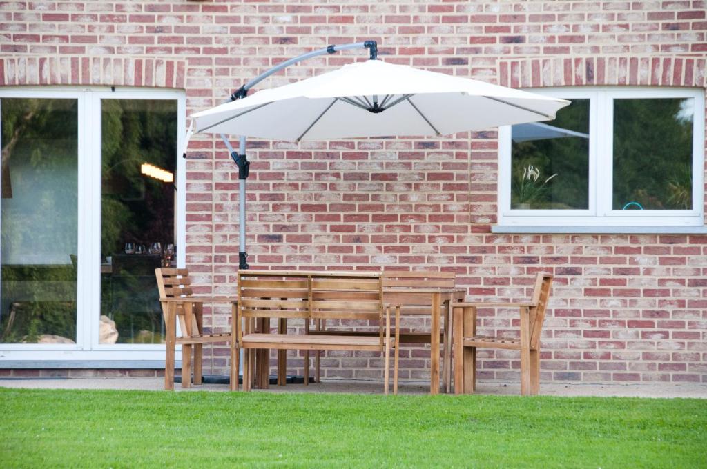 Patio nebo venkovní prostory v ubytování Gite L'Armandier