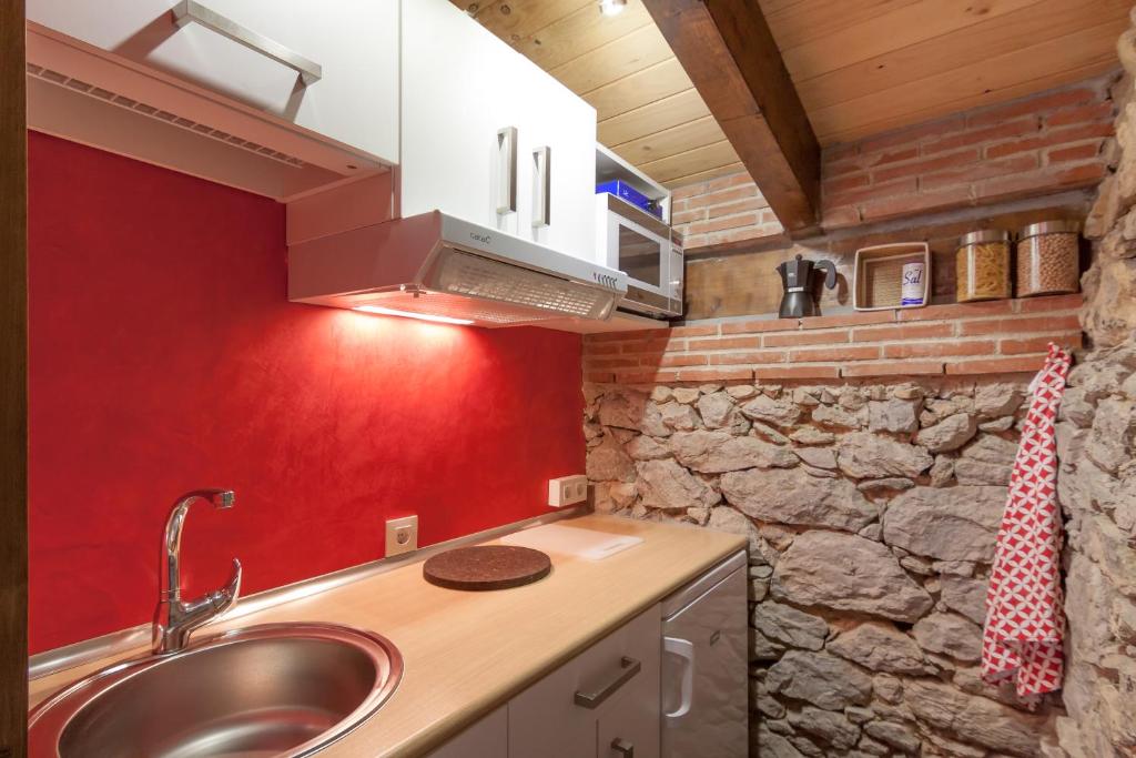Kuchyňa alebo kuchynka v ubytovaní Estudio Sonido y Jacuzzi