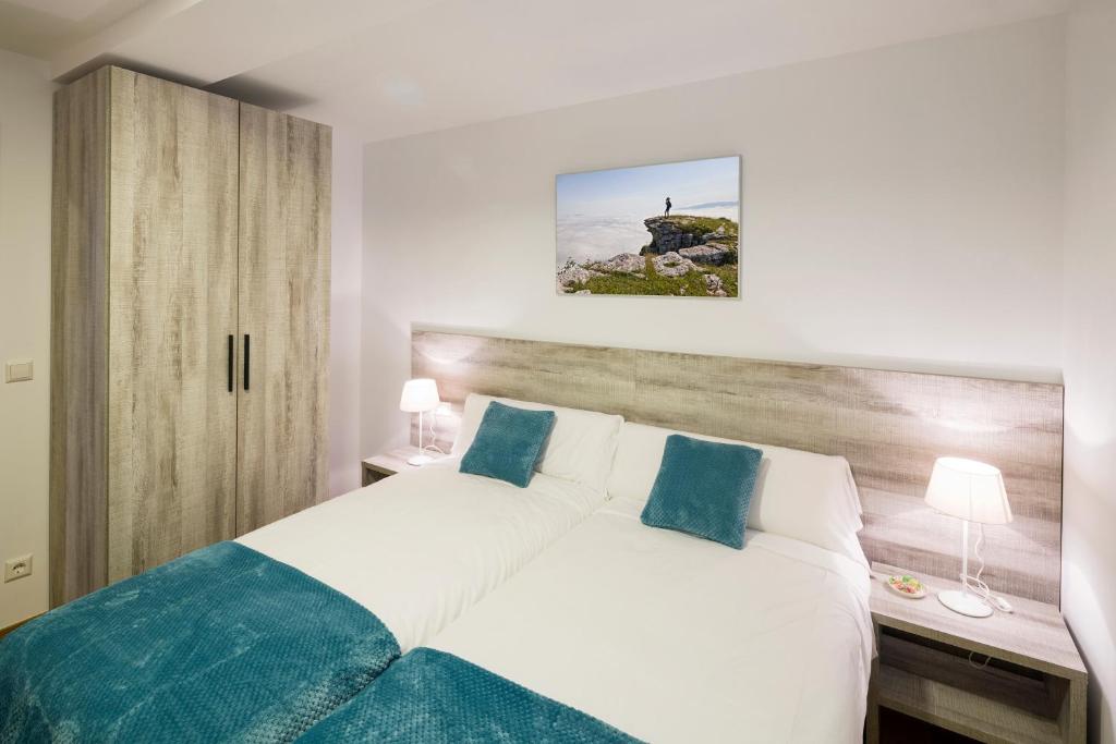 Cama o camas de una habitación en Ciudad de Orduña