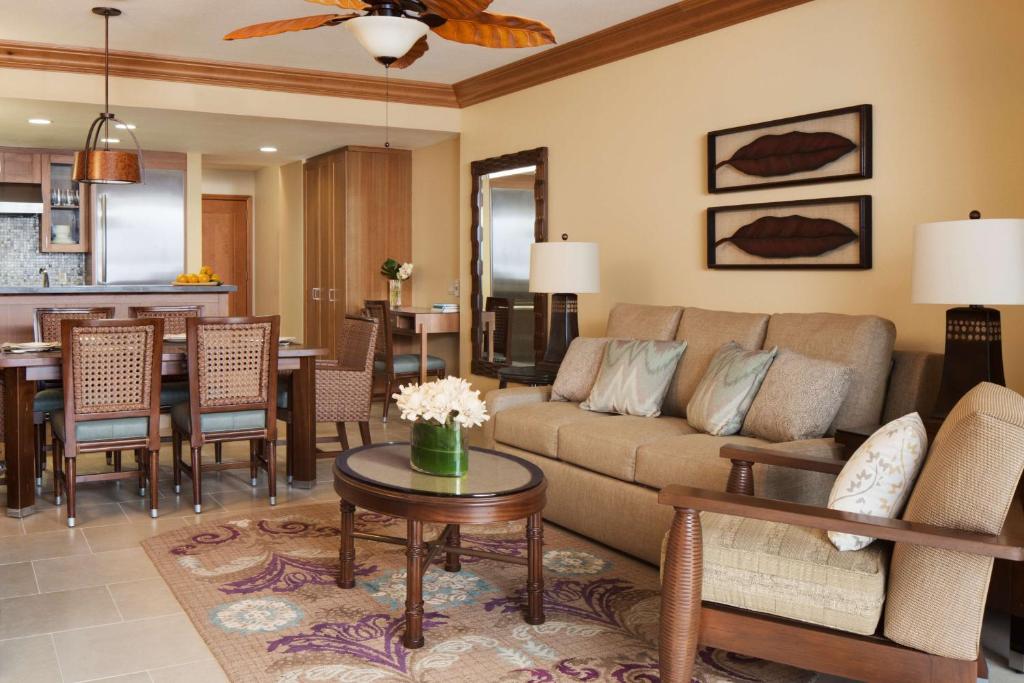 Posezení v ubytování Hyatt Vacation Club at Ka'anapali Beach