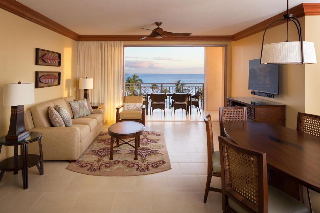 Posezení v ubytování Hyatt Vacation Club at Ka'anapali Beach