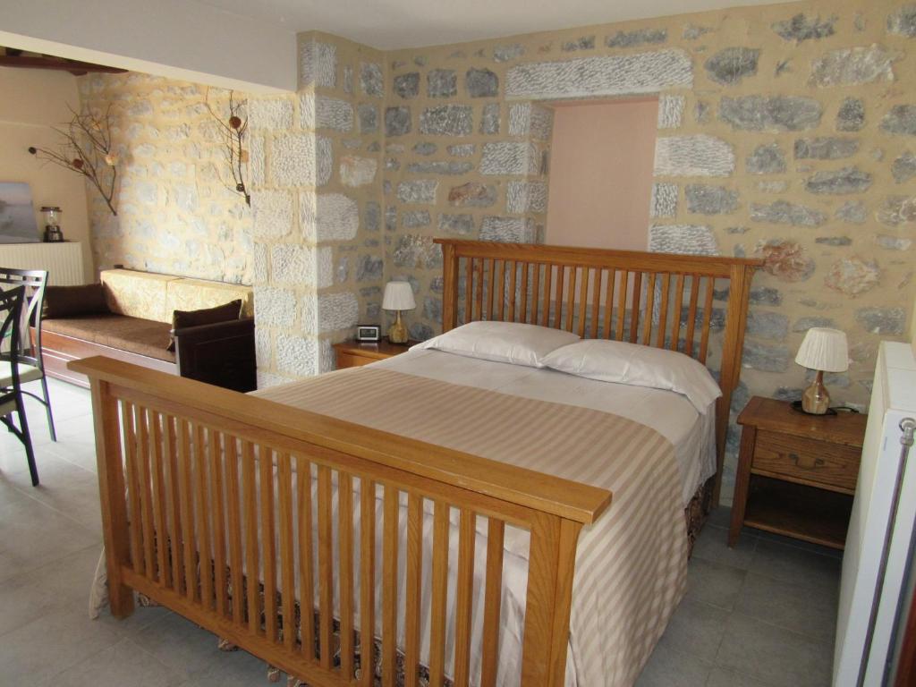 Postel nebo postele na pokoji v ubytování Kyrimi