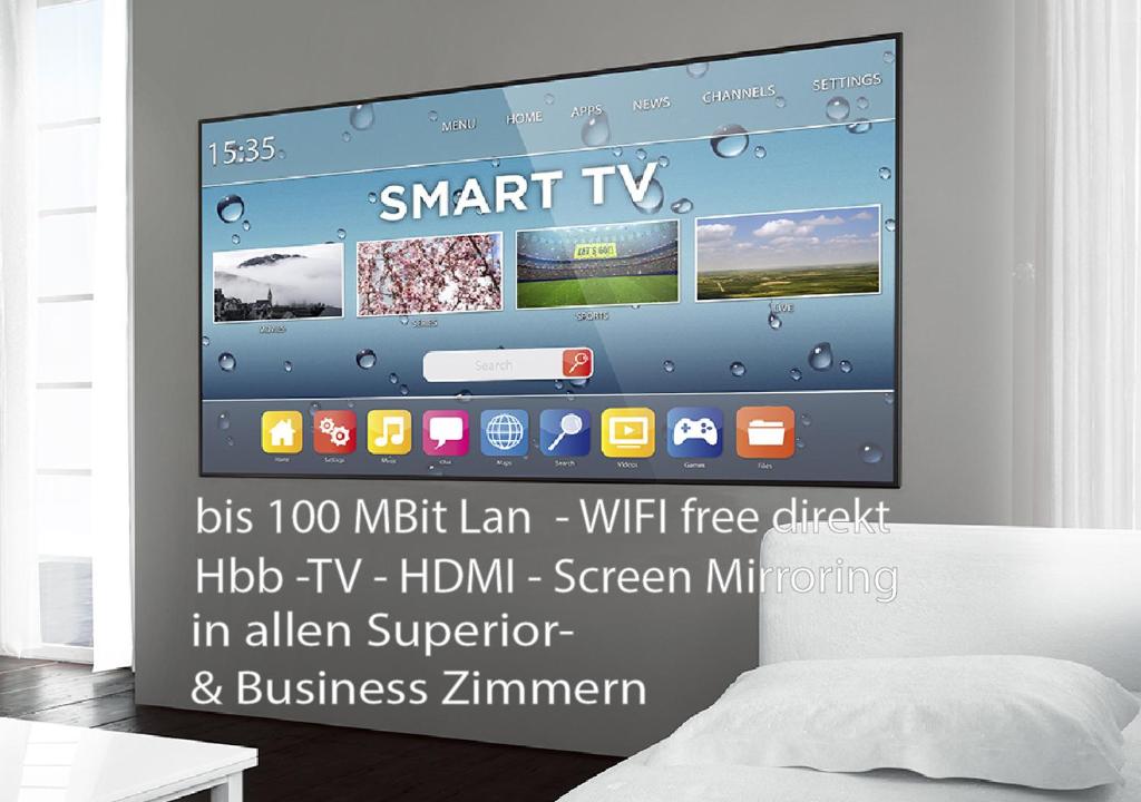 TV a/nebo společenská místnost v ubytování Nigel Restaurant & Hotel im Wendland