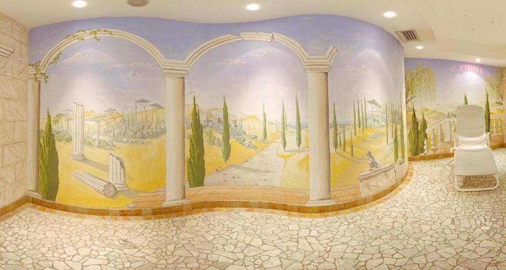 Koupelna v ubytování Hotel Garni Günther
