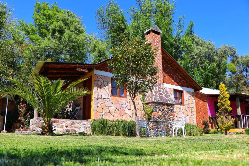 Zahrada ubytování Cabañas Cumbres de Aguacatitla