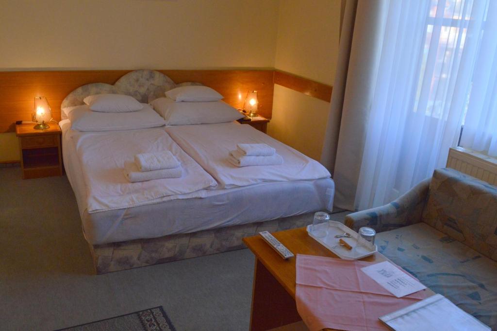 Postel nebo postele na pokoji v ubytování Apollo Motel