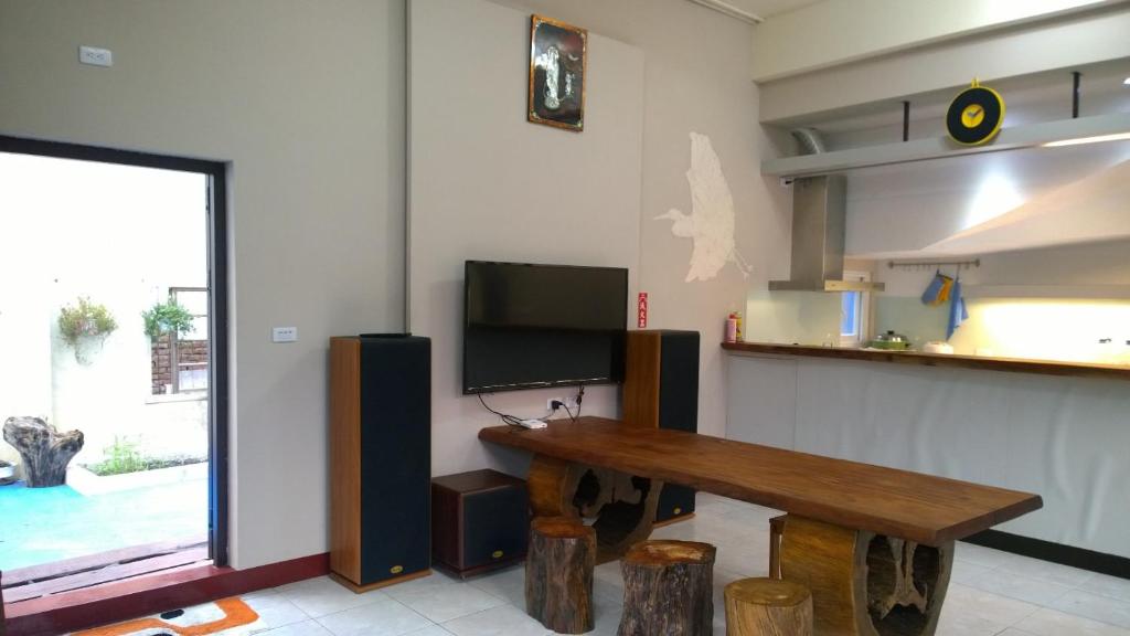 Kuchyň nebo kuchyňský kout v ubytování Da Peng Bay Homestay
