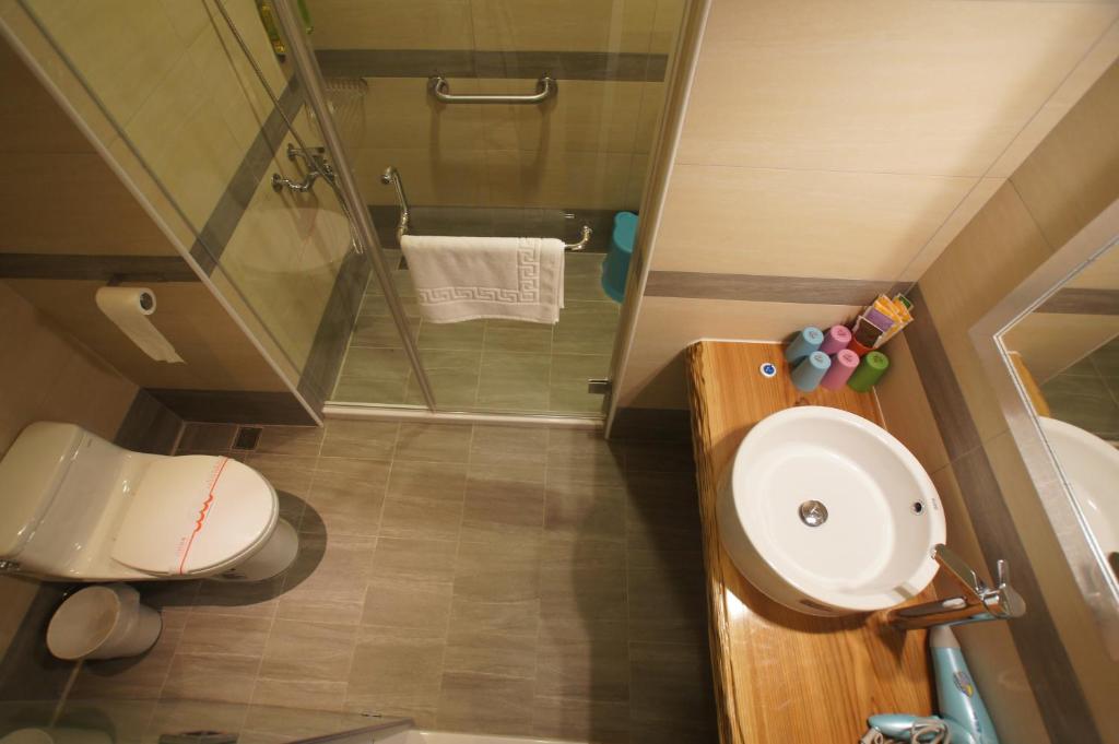 Koupelna v ubytování 南庄漫晨旅店Nanzhuang Manchen B&B