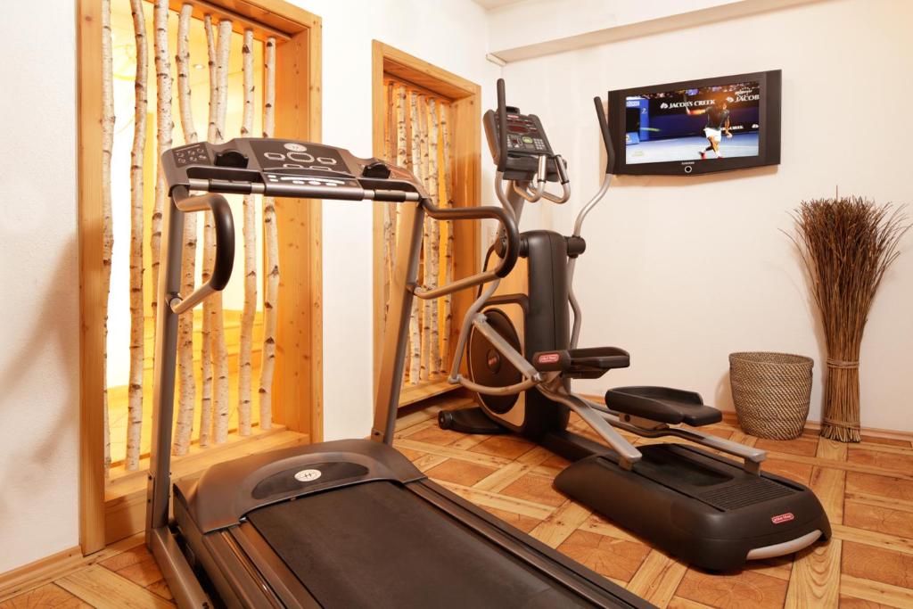 Fitness centrum a/nebo fitness zařízení v ubytování "Ferienwohnung Anna" - Annehmlichkeiten von 4-Sterne Familien-und Wellnesshotel Viktoria können mitgenutzt werden