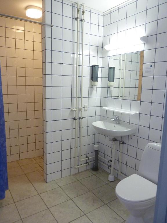 Koupelna v ubytování Wittrup Motel