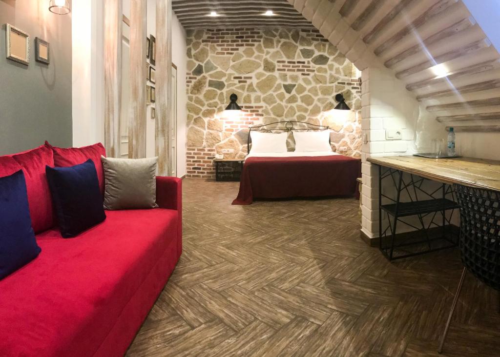 Posezení v ubytování Komilfo Hotel