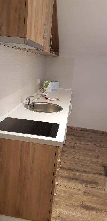 Kuchyň nebo kuchyňský kout v ubytování Apartmani studio