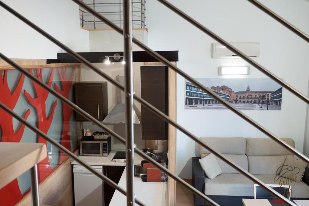 Posezení v ubytování Apartamento Quixote Loft Almagro