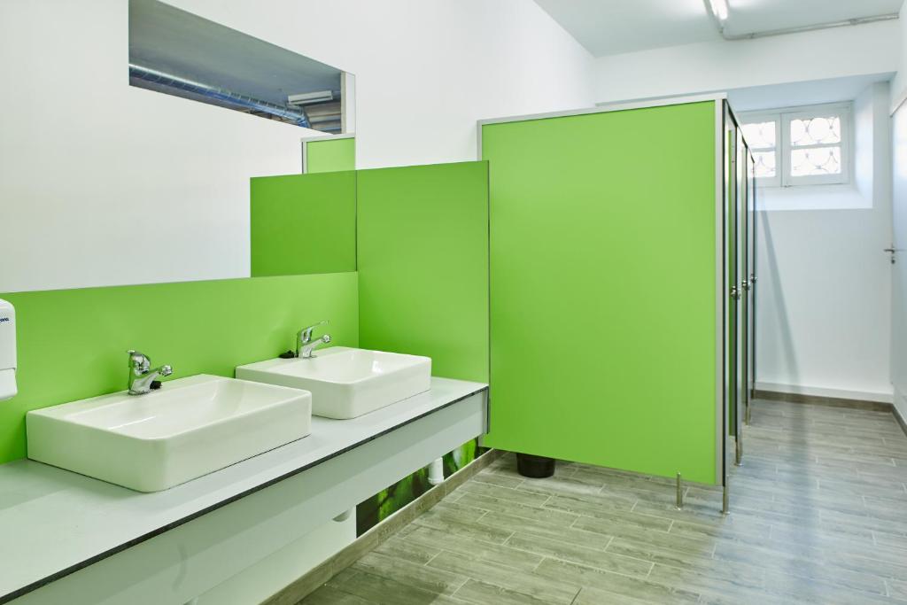 Koupelna v ubytování Albergue Seminario Menor
