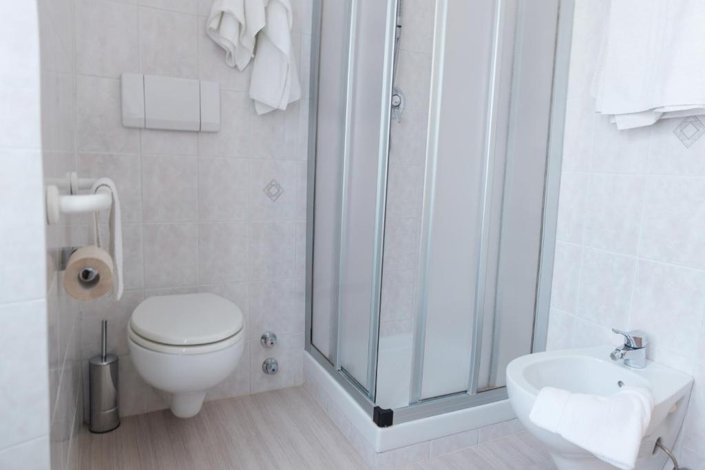 Koupelna v ubytování Albergo Ristorante Da Neni