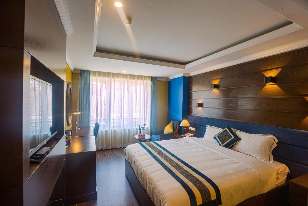 Nomadtrails Boutique Sapa Hotelにあるベッド