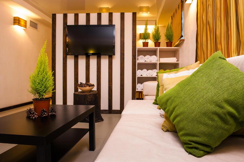 Postel nebo postele na pokoji v ubytování Villa Pinia Eco-hotel