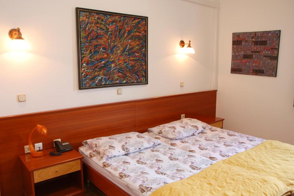 Postel nebo postele na pokoji v ubytování Guest House Arvaj