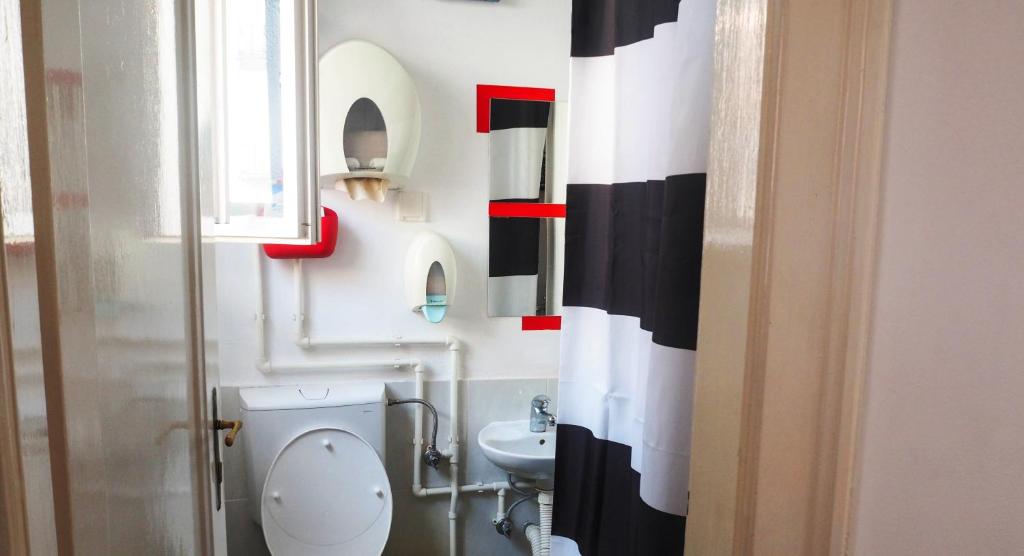Koupelna v ubytování Hostel El Diablo