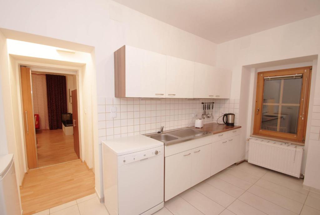 Kuchyň nebo kuchyňský kout v ubytování Raisa Apartments Fünkhgasse
