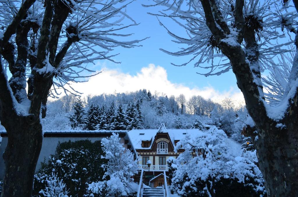 Auberge La Douce Montagne v zimě
