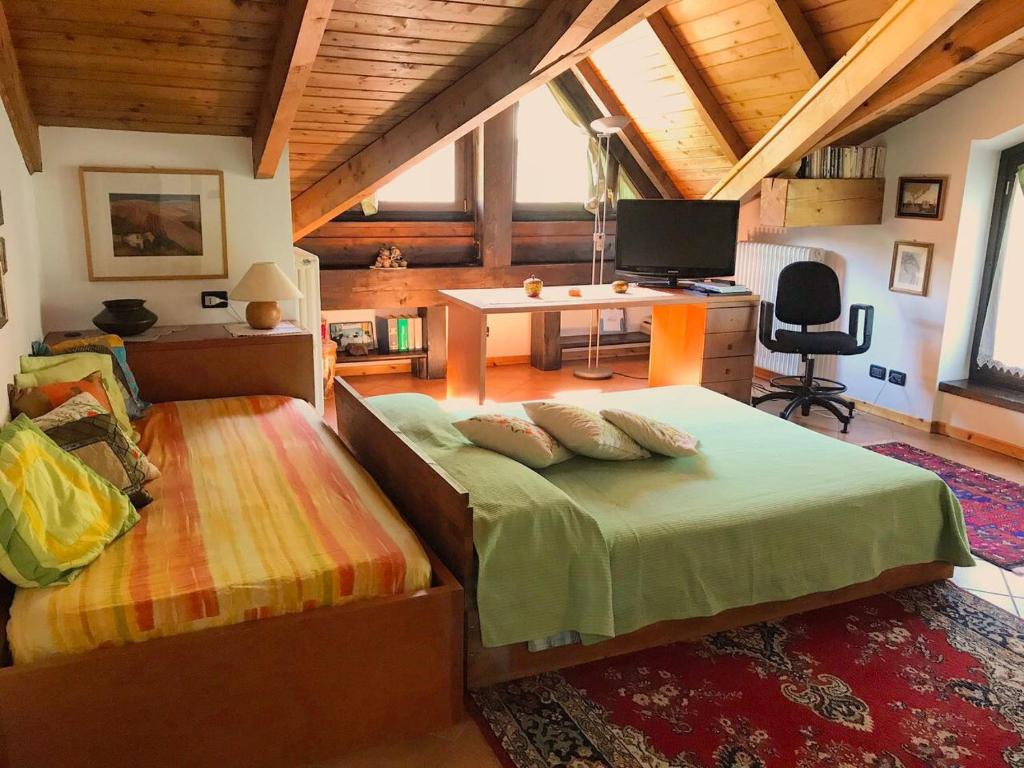 Postel nebo postele na pokoji v ubytování B&B Scotty & Co.