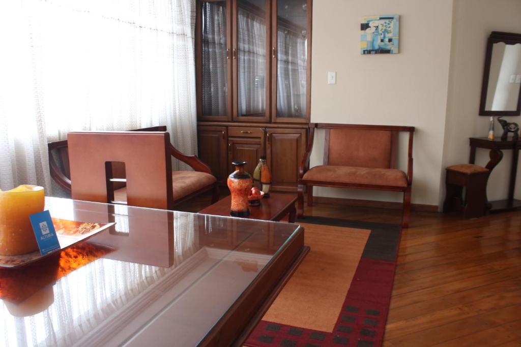 Posezení v ubytování Altura Rooms & Suites