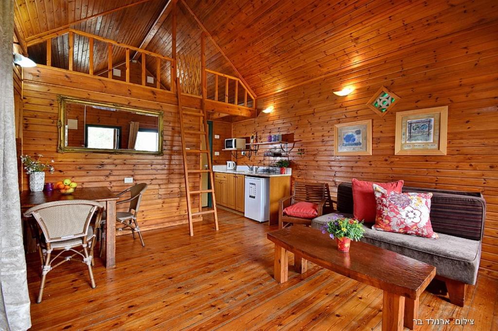 Kuchyň nebo kuchyňský kout v ubytování בקתות טוסקנה